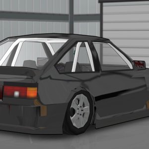 AE86 back wiew
